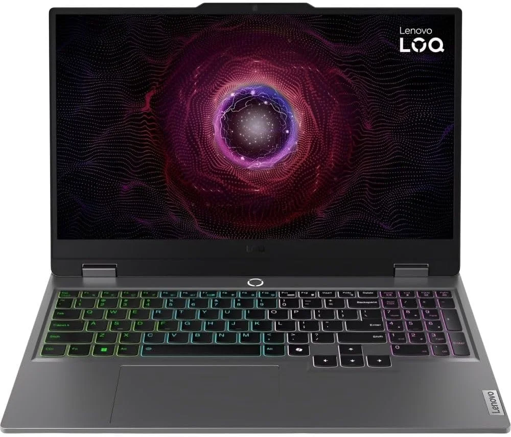 لپ تاپ گیمینگ 15.6 اینچی Lenovo LOQ - پردازنده AMD Ryzen 5 7235HS - حافظه 12 گیگابایتی - حافظه SSD 512 گیگابایتی - کارت گرافیک NVIDIA GeForce RTX 4050 6GB - ویندوز 11 - خاکستری لونا (1 سال گارانتی ایالات متحده)