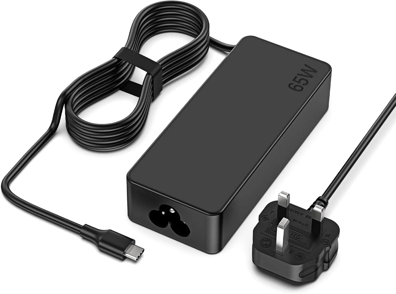 شارژر لپ تاپ 65 واتی تایپ سی Jippofu سازگار با Lenovo ThinkPad Legion Go HP Dell ASUS ROG Acer Samsung Galaxy Huawei MSI و سایر آداپتورهای برق جهانی USB C Chromebook