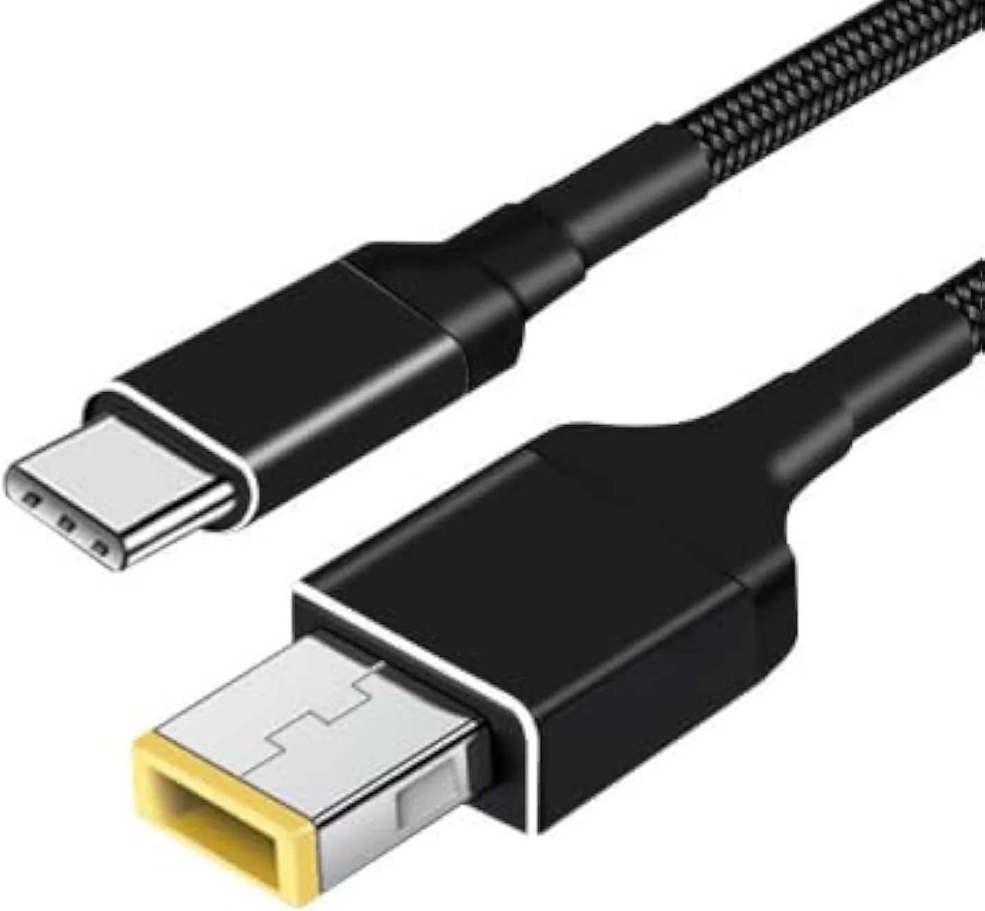 کابل شارژ سریع 100 واتی USB Type C به Slim Tip PD با روکش نایلونی بافته شده 1.8 متری Karessories برای لنوو Ideapad، Yoga، Legion، ThinkPad