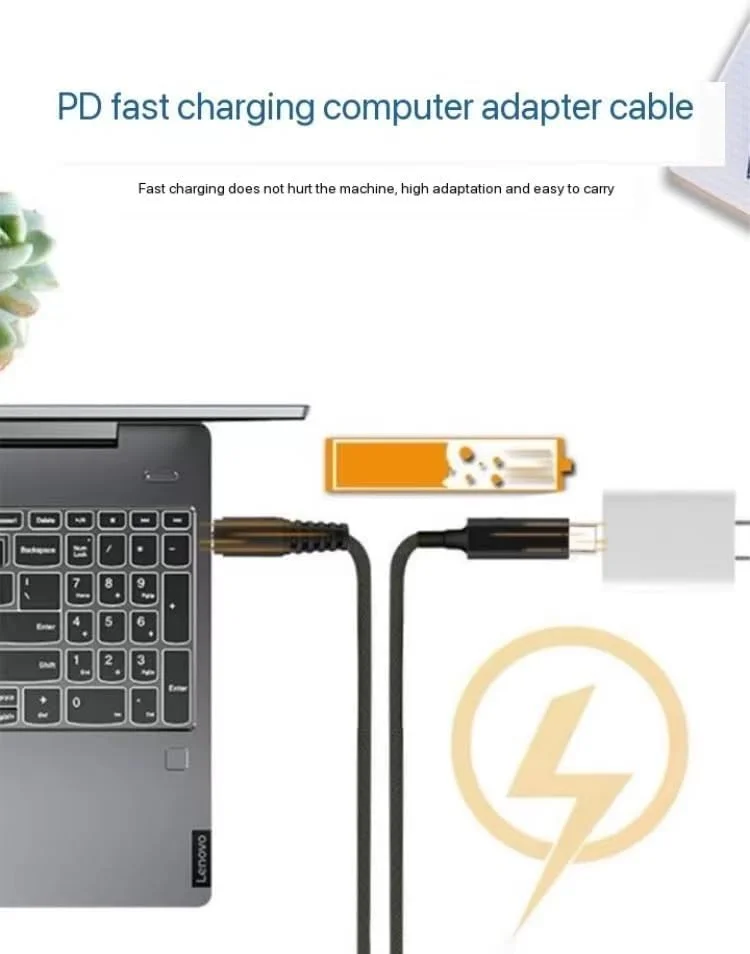کابل شارژ سریع 100 واتی USB Type C به Slim Tip PD با روکش نایلونی بافته شده 1.8 متری Karessories برای لنوو Ideapad، Yoga، Legion، ThinkPad کابل شارژ سریع 100 واتی USB Type C به Slim Tip PD با روکش نایلونی بافته شده 1.8 متری Karessories برای لنوو Ideapad، Yoga، Legion، ThinkPad