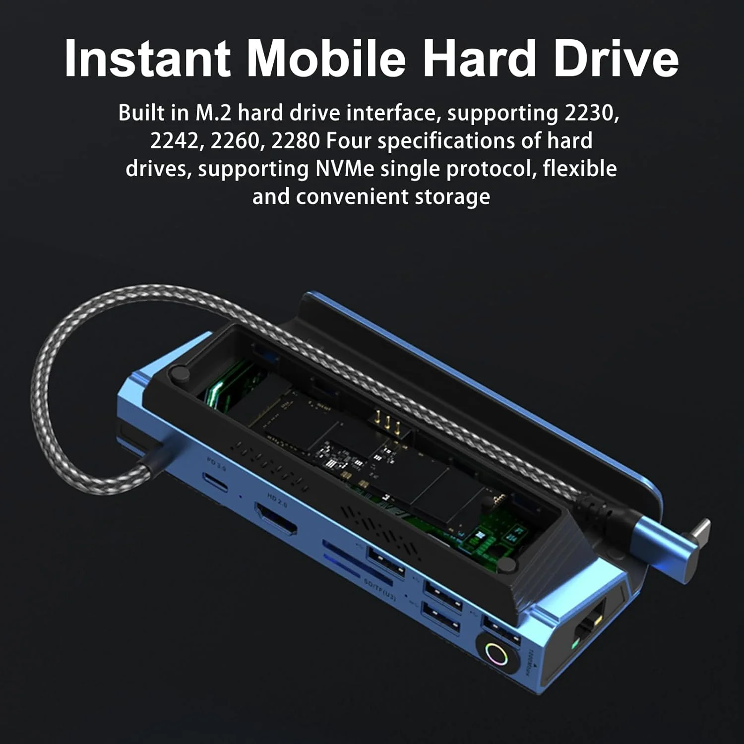 داک استیشن با محفظه M.2 NVMe، شارژ سریع 100 واتی، هاب USB با کیفیت 4K@60Hz، کارت خوان SD/TF با سرعت 1000 مگابیت بر ثانیه برای داک استیم دک/داک ROG Ally/لپ تاپ Xbox PS5 تلفن 16 سوئیچ Legion go Dock با فن 10 در 1 داک استیشن با محفظه M.2 NVMe، شارژ سریع 100 واتی، هاب USB با کیفیت 4K@60Hz، کارت خوان SD/TF با سرعت 1000 مگابیت بر ثانیه برای داک استیم دک/داک ROG Ally/لپ تاپ Xbox PS5 تلفن 16 سوئیچ Legion go Dock با فن 10 در 1