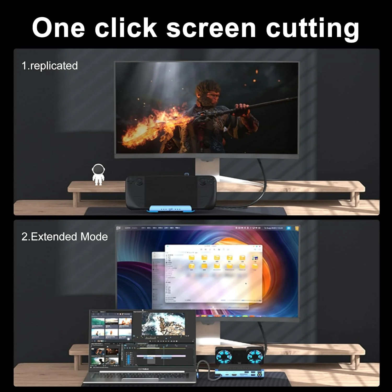 داک استیشن با محفظه M.2 NVMe، شارژ سریع 100 واتی، هاب USB با کیفیت 4K@60Hz، کارت خوان SD/TF با سرعت 1000 مگابیت بر ثانیه برای داک استیم دک/داک ROG Ally/لپ تاپ Xbox PS5 تلفن 16 سوئیچ Legion go Dock با فن 10 در 1 داک استیشن با محفظه M.2 NVMe، شارژ سریع 100 واتی، هاب USB با کیفیت 4K@60Hz، کارت خوان SD/TF با سرعت 1000 مگابیت بر ثانیه برای داک استیم دک/داک ROG Ally/لپ تاپ Xbox PS5 تلفن 16 سوئیچ Legion go Dock با فن 10 در 1