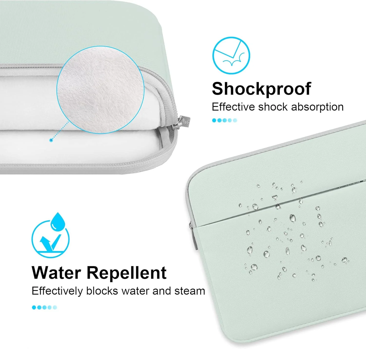 کیف محافظ لپ تاپ لاکدو 15.6 اینچی مناسب برای Dell Inspiron 15 3000 / HP Pavilion Gaming، Envy، 15-dy/Lenovo ThinkPad E15، Ideapad، Legion/ASUS ROG Strix G، VivoBook/Acer Nitro Computer، سبز