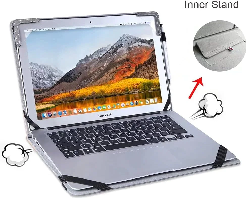 کیف لپ تاپ استند دار سازگار با لنوو Yoga 7i/9i 14، Slim 7 14 ARE05 IIL05، C740، S740، Slim 750i، Slim 760، Slim 9i 14 اینچی، محافظ جلد نوت بوک (نه برای Slim 7i / 7pro 14، خاکستری) کیف لپ تاپ استند دار سازگار با لنوو Yoga 7i/9i 14، Slim 7 14 ARE05 IIL05، C740، S740، Slim 750i، Slim 760، Slim 9i 14 اینچی، محافظ جلد نوت بوک (نه برای Slim 7i / 7pro 14، خاکستری)