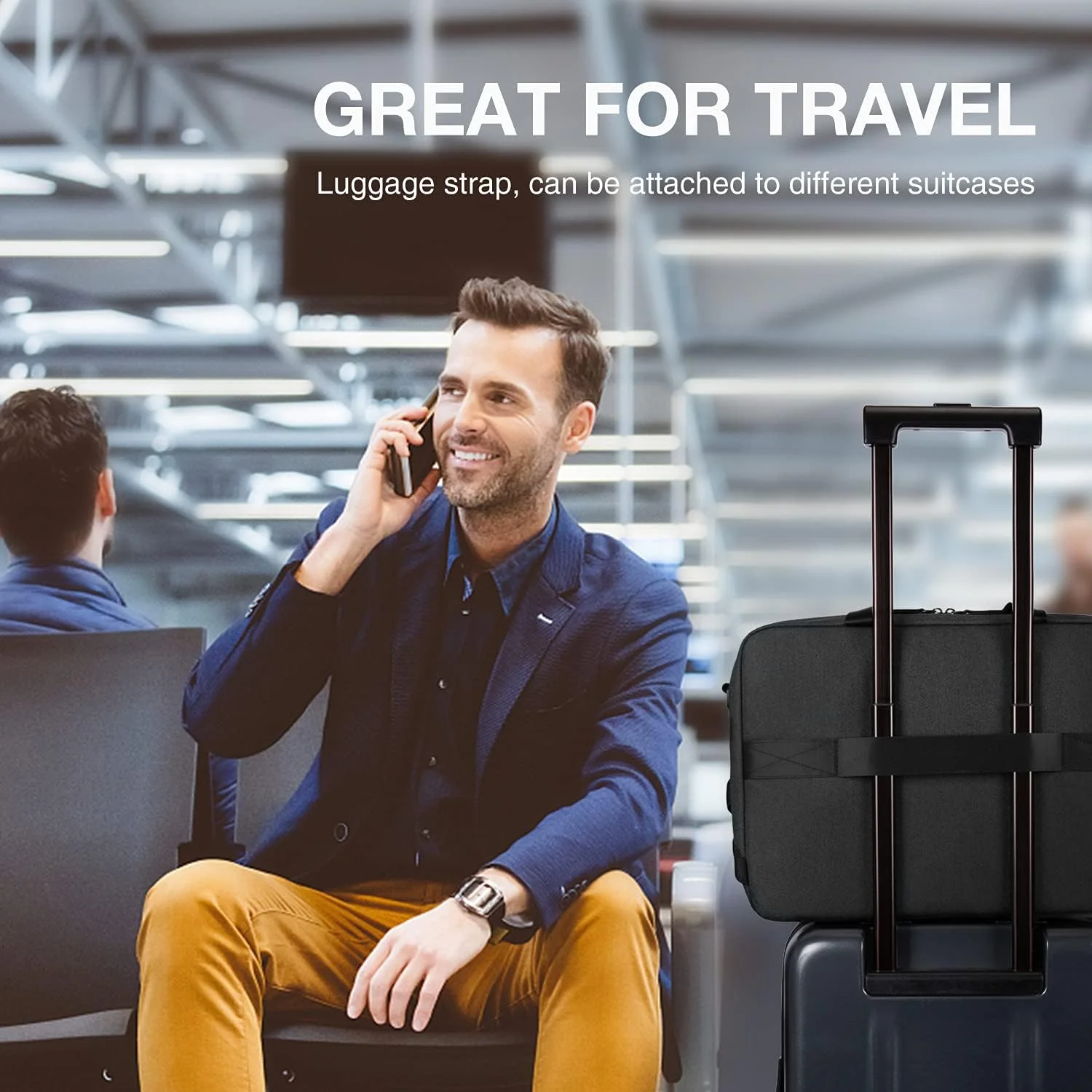 کیف لپ تاپ BAGSMART مناسب برای لپ تاپ 15.6 اینچی