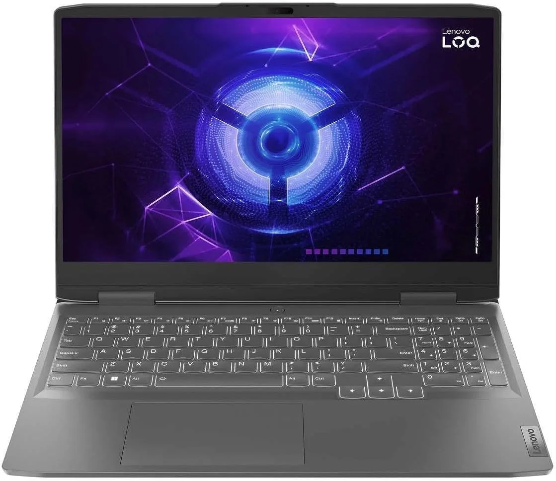 لپ تاپ گیمینگ Lenovo Loq 15Irh8 با نمایشگر 15.6 اینچی، پردازنده Core i5-13420H، رم 16 گیگابایتی، اس اس دی 512 گیگابایتی، کارت گرافیک 4 گیگابایتی Nvidia Geforce RTX 2050، ویندوز 11 هوم انگلیسی، خاکستری