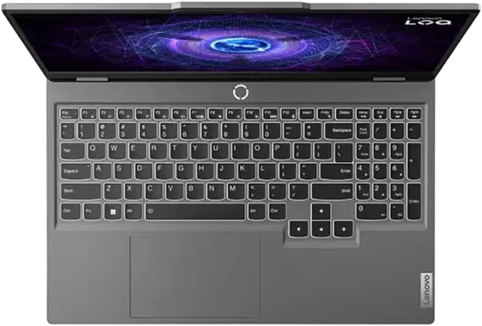 لپ تاپ گیمینگ هوش مصنوعی Lenovo LOQ 15IRX9، صفحه نمایش 15.6 اینچی FHD 144 هرتز، پردازنده Intel Core i7-13650HX، رم 24 گیگابایتی DDR5، حافظه SSD 512 گیگابایتی، کارت گرافیک RTX 4050 6GB GDDR6، ویندوز 11 پرو، صفحه کلید انگلیسی-عربی با نور پس زمینه، خاکستری لونا، 1 سال گارانتی لنوو