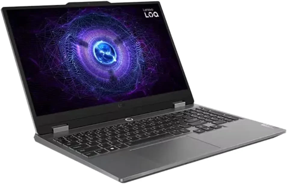 لپ تاپ گیمینگ هوش مصنوعی Lenovo LOQ 15IRX9، صفحه نمایش 15.6 اینچی FHD 144 هرتز، پردازنده Intel Core i7-13650HX، رم 24 گیگابایتی DDR5، حافظه SSD 512 گیگابایتی، کارت گرافیک RTX 4050 6GB GDDR6، ویندوز 11 پرو، صفحه کلید انگلیسی-عربی با نور پس زمینه، خاکستری لونا، 1 سال گارانتی لنوو