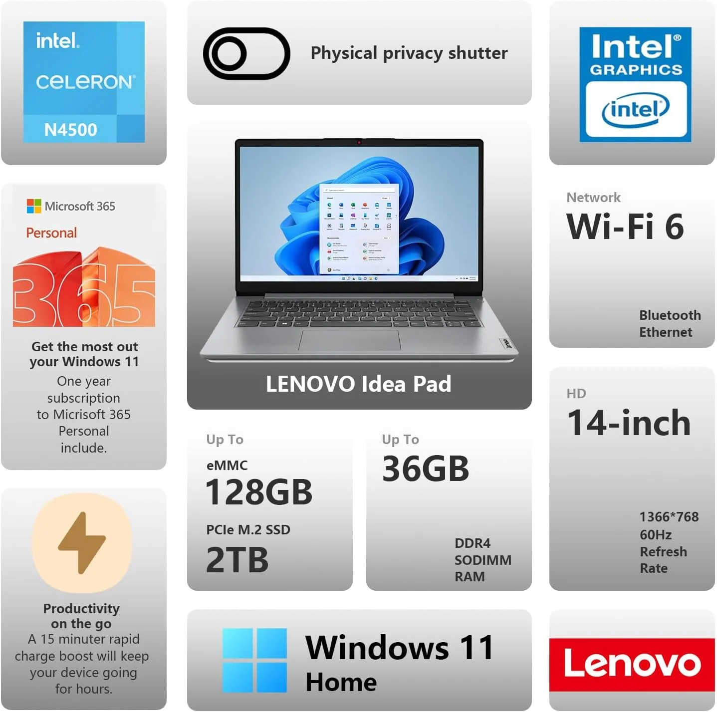 لپ تاپ گیمینگ لنوو Legion 5 16IAX10، نمایشگر 16 اینچی WQXGA 240 هرتز، پردازنده Intel Core Ultra 9 275HX، رم 32 گیگابایتی DDR5، حافظه SSD 1 ترابایتی PCIe 4.0، کارت گرافیک NVIDIA GeForce RTX 5060 8GB، کیبورد RGB با 24 ناحیه، ویندوز 11، خاکستری طوفانی