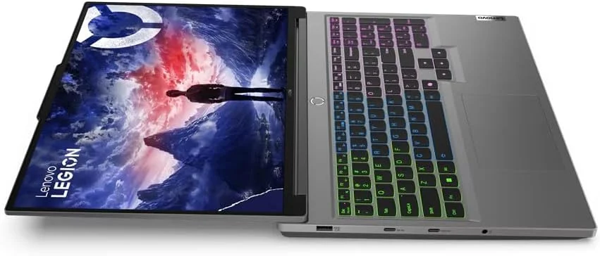 لپ تاپ گیمینگ لنوو Legion 5 16IRX9 با تراشه هوش مصنوعی LA1، صفحه نمایش 16 اینچی WQXGA (2560x1600) 240 هرتز، پردازنده Intel i9-14900HX، رم 32 گیگابایتی DDR5، حافظه SSD 1 ترابایتی، کارت گرافیک RTX 4060 8GB، کیبورد انگلیسی با نور پس زمینه RGB، ویندوز 11 هوم، خاکستری لونا - 83DG00AGUS
