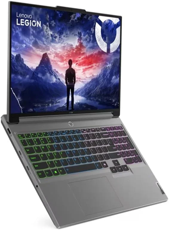 لپ تاپ گیمینگ لنوو Legion 5 16IRX9 با تراشه هوش مصنوعی LA1، صفحه نمایش 16 اینچی WQXGA (2560x1600) 240 هرتز، پردازنده Intel i9-14900HX، رم 32 گیگابایتی DDR5، حافظه SSD 1 ترابایتی، کارت گرافیک RTX 4060 8GB، کیبورد انگلیسی با نور پس زمینه RGB، ویندوز 11 هوم، خاکستری لونا - 83DG00AGUS