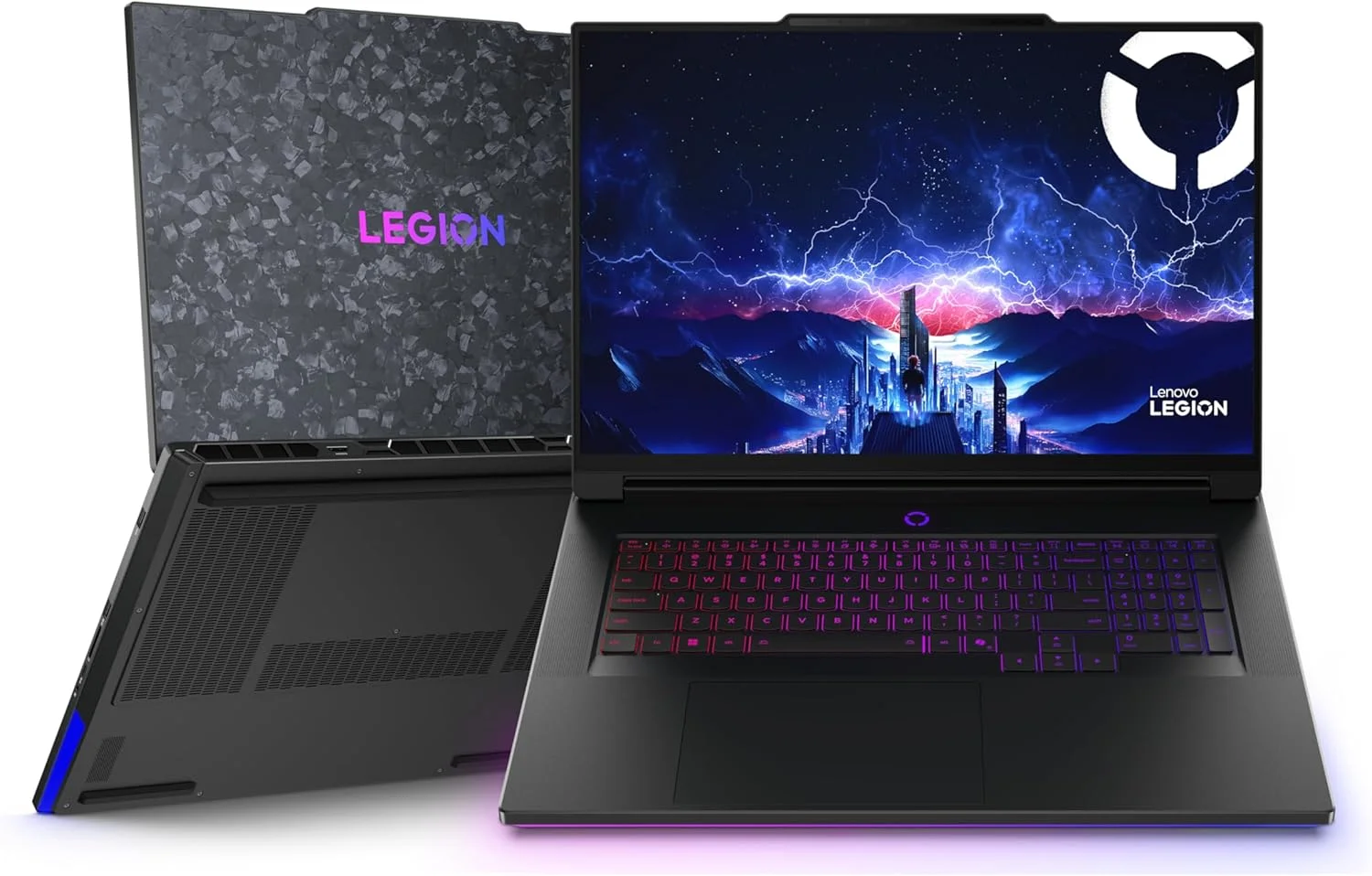 لپ تاپ گیمینگ هوش مصنوعی Lenovo Legion 9 18IAX10، صفحه نمایش 18 اینچی WQUXGA 440 هرتز، Intel Ultra 9 275HX، رم 64 گیگابایتی، SSD 4 ترابایتی، RTX 5090 24 گیگابایتی GDDR7، RGB EN-ARB، Win11، مشکی Eclipse [83EY0002AX] + 2 سال Premium Care