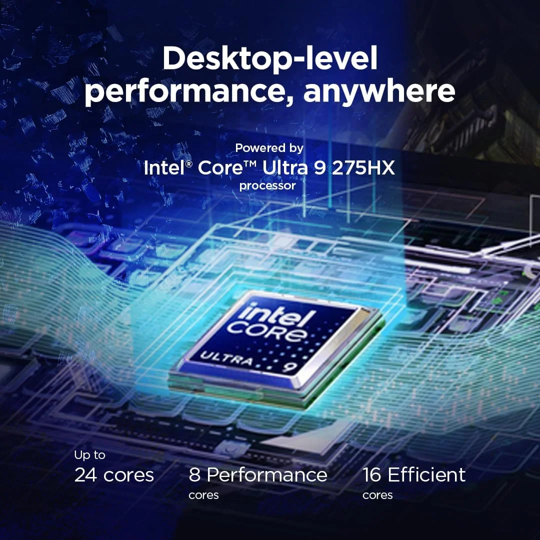 لپ تاپ گیمینگ هوش مصنوعی Lenovo Legion 9 18IAX10، صفحه نمایش 18 اینچی WQUXGA 440 هرتز، Intel Ultra 9 275HX، رم 64 گیگابایتی، SSD 4 ترابایتی، RTX 5090 24 گیگابایتی GDDR7، RGB EN-ARB، Win11، مشکی Eclipse [83EY0002AX] + 2 سال Premium Care