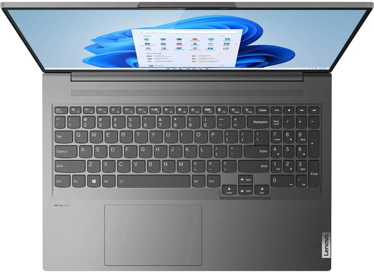 لپ تاپ لنوو 82VB0002US، Slim 7i - کامپیوتر لپ تاپ - پردازنده Intel Core i7-12700H - صفحه نمایش لمسی 16 اینچی WQXGA - 16 گیگابایت رم - 1 ترابایت SSD - گرافیک Intel Arc A370M - ویندوز 11