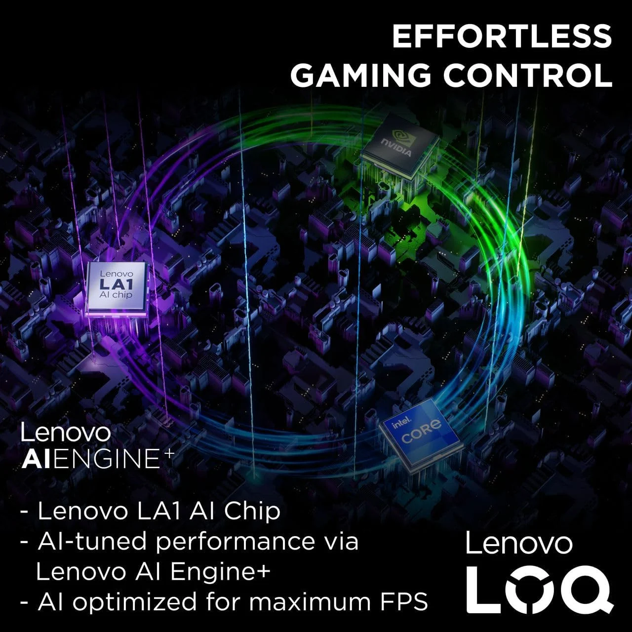 لپ تاپ گیمینگ Lenovo LOQ 15IAX9، صفحه نمایش 15.6 اینچی FHD 100% sRGB 144Hz، پردازنده Intel i5-12450HX، رم 24 گیگابایتی، SSD 512 گیگابایتی، کارت گرافیک NVIDIA RTX 3050 6GB، نور پس زمینه Eng-Arb، ویندوز 11، خاکستری لونا [83GS0095AX]