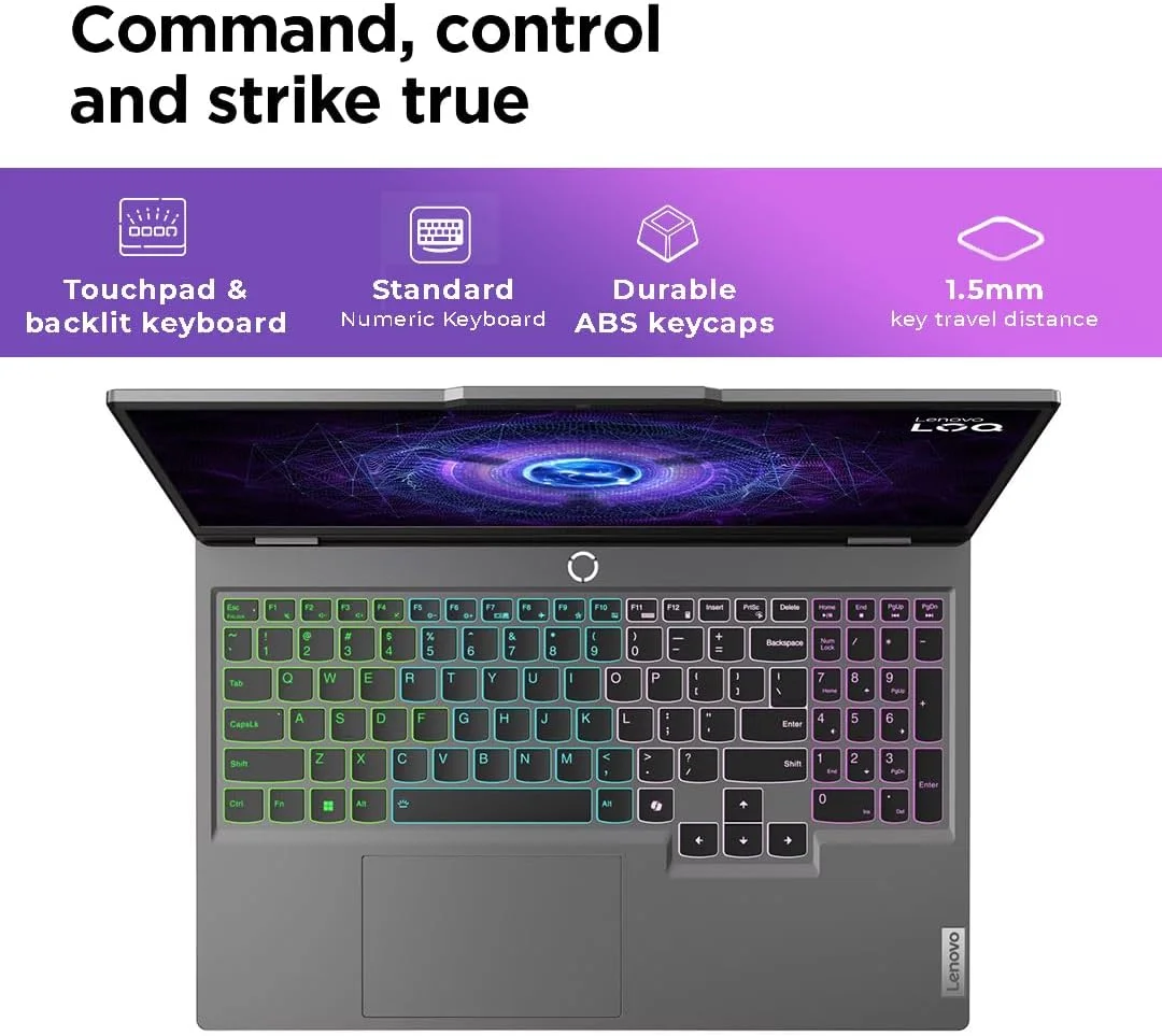 لپ تاپ گیمینگ Lenovo LOQ 15IRX9، صفحه نمایش 15.6 اینچی FHD 144Hz IPS، پردازنده Intel Core i7-13650HX، رم 24 گیگابایتی DDR5، حافظه SSD 512 گیگابایتی، کارت گرافیک NVIDIA GeForce RTX 4060 8GB، ویندوز 11 پرو (ارتقا یافته) - خاکستری لونا لپ تاپ گیمینگ Lenovo LOQ 15IRX9، صفحه نمایش 15.6 اینچی FHD 144Hz IPS، پردازنده Intel Core i7-13650HX، رم 24 گیگابایتی DDR5، حافظه SSD 512 گیگابایتی، کارت گرافیک NVIDIA GeForce RTX 4060 8GB، ویندوز 11 پرو (ارتقا یافته) - خاکستری لونا