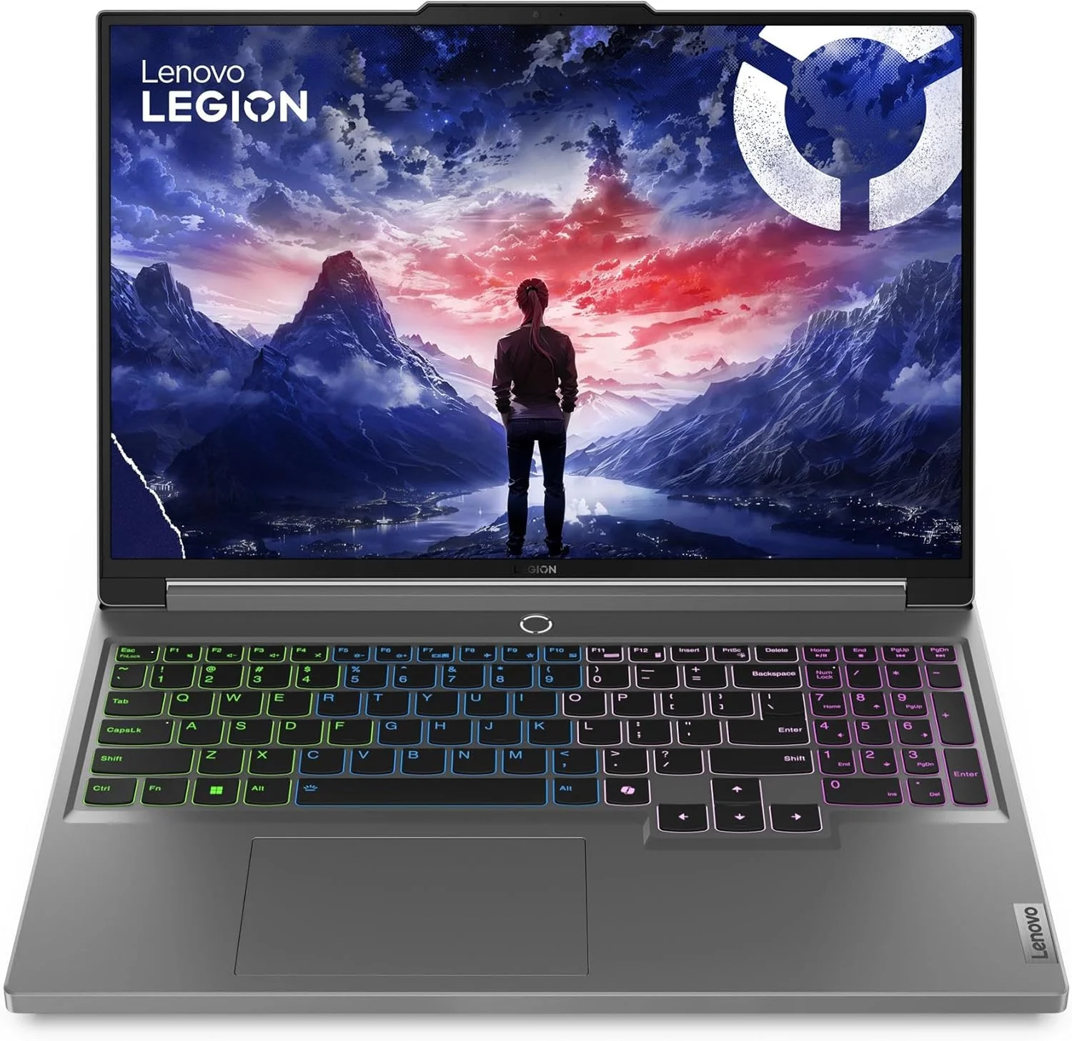لپ تاپ گیمینگ لنوو Legion 5 16IRX9، صفحه نمایش 16 اینچی 2.5K 165 هرتز، پردازنده Intel Core i7-14650HX، رم 16 گیگابایتی DDR5، حافظه SSD 1 ترابایتی PCIe 4.0، کارت گرافیک NVIDIA GeForce RTX 4050 6GB، کیبورد RGB 4 ناحیه ای، خاکستری Luna