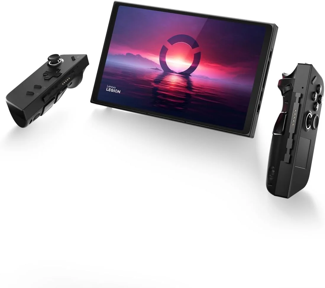 کنسول بازی دستی لنوو Legion Go، پردازنده AMD Ryzen Z1 Extreme، رم 16 گیگابایتی، حافظه SSD 512 گیگابایتی، پردازنده گرافیکی AMD Radeon یکپارچه، صفحه نمایش 8.8 اینچی WQXGA 144 هرتز، ویندوز 11 [83E10055AX] با 1 سال محافظت در برابر آسیب های تصادفی
