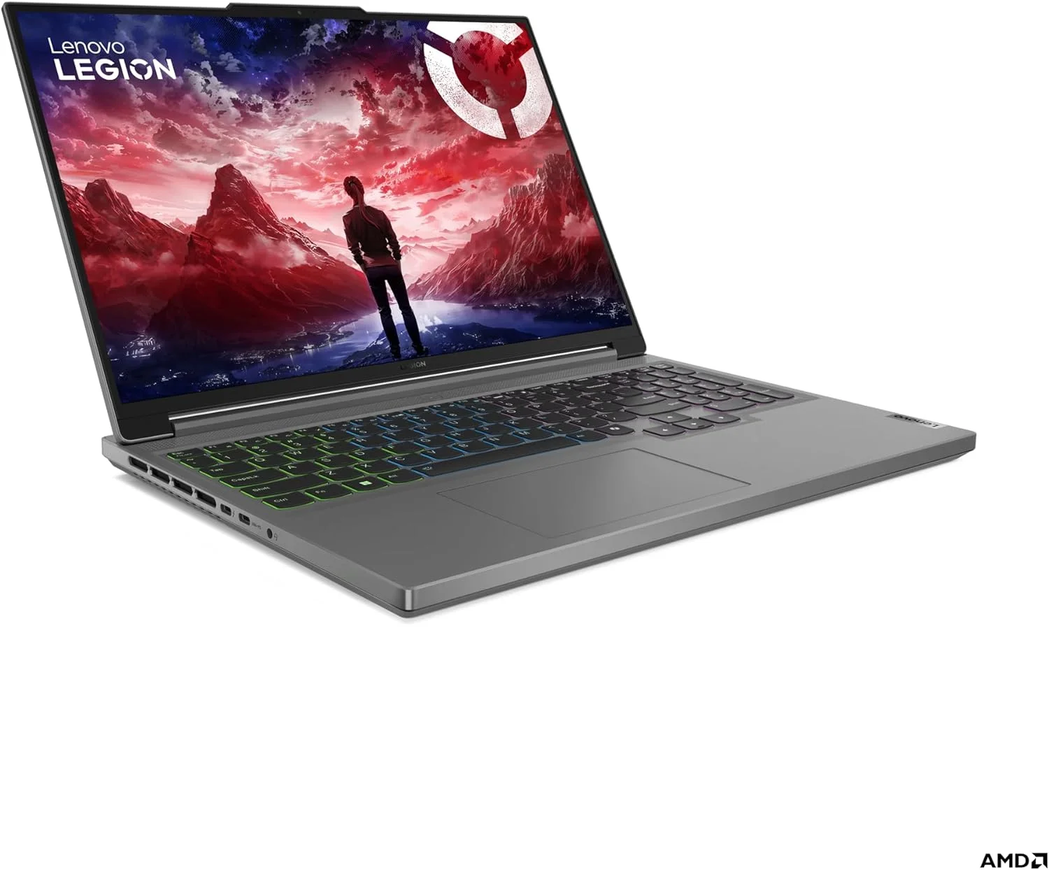 لپ تاپ لنوو Legion Slim 5 16ARP9 با تراشه هوش مصنوعی، صفحه نمایش 16 اینچی WQXGA 100% sRGB 165Hz، پردازنده Ryzen 7 7435HS، رم 16 گیگابایتی، حافظه SSD 1 ترابایتی، کارت گرافیک RTX 4060 8GB GDDR6، نور پس زمینه 4-Zone RGB Eng-Arb، ویندوز 11، خاکستری Luna - [83EX002GAX] + 2 سال Premium Care