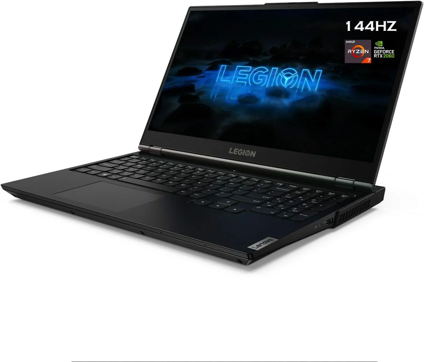 لپ تاپ گیمینگ لنوو Legion 5، صفحه نمایش 15.6 اینچی FHD IPS 300Nits 144Hz، پردازنده AMD Ryzen 7 4800H، وای فای 6، کیبورد با نور پس زمینه، USB-C، کارت گرافیک GeForce RTX 2060 6GB GDDR6، ویندوز 10، 16 گیگابایت رم، 512 گیگابایت PCIe SSD به همراه WOOV 32GB SD