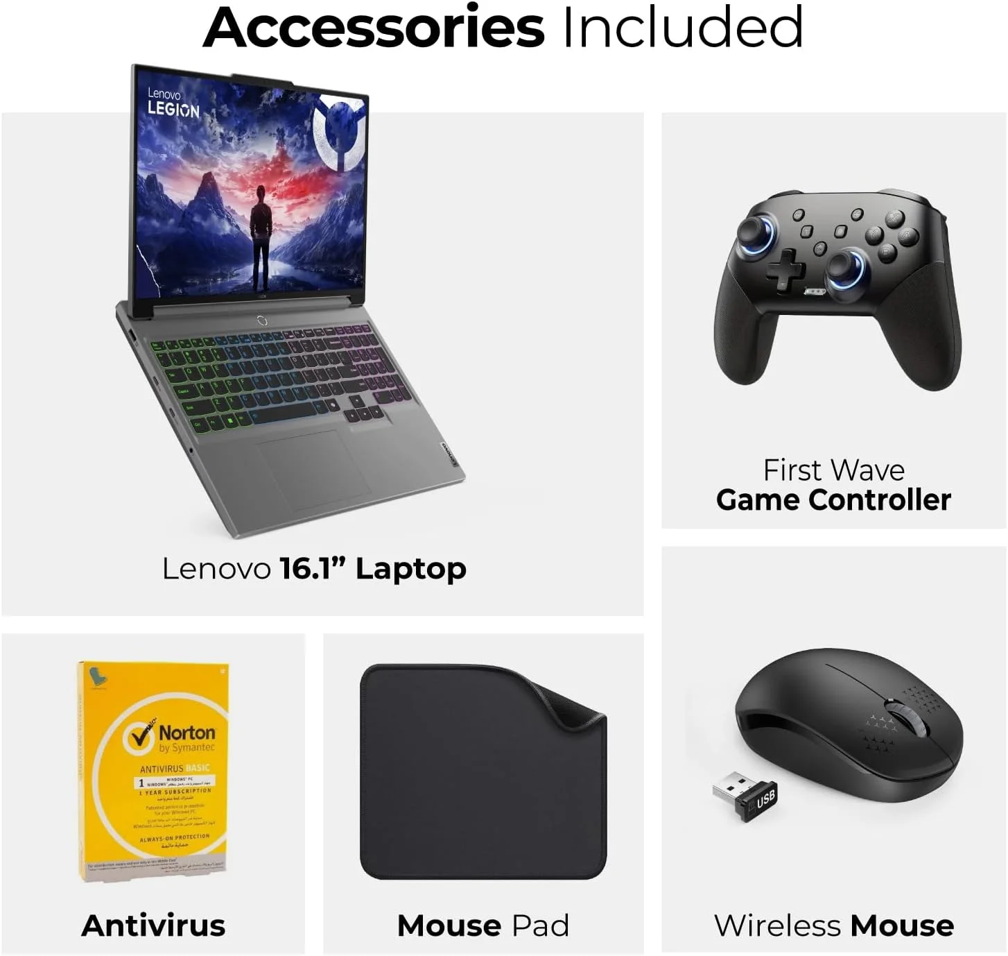 لپ تاپ گیمینگ لنوو Legion 5 16IRX9 - نسل 14 اینتل i7-14700HX، 16.1 اینچ 240 هرتز، گرافیک RTX 4070 8GB، ویندوز 11 پرو (شامل دسته بازی + ماوس + ماوس پد + آنتی ویروس) (32 گیگابایت رم | 1 ترابایت SSD) لپ تاپ گیمینگ لنوو Legion 5 16IRX9 - نسل 14 اینتل i7-14700HX، 16.1 اینچ 240 هرتز، گرافیک RTX 4070 8GB، ویندوز 11 پرو (شامل دسته بازی + ماوس + ماوس پد + آنتی ویروس) (32 گیگابایت رم | 1 ترابایت SSD)