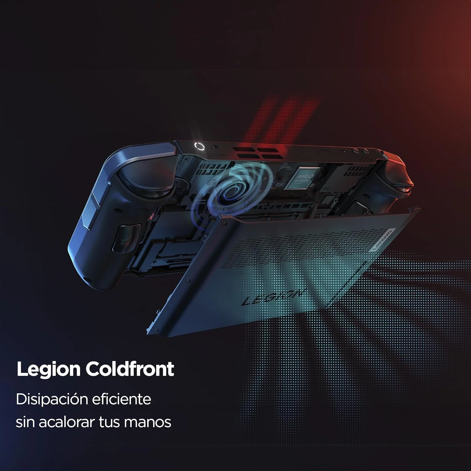 کنسول بازی لنوو Legion Go با صفحه نمایش لمسی 8.8 اینچی QHD گوریلا گلس | پردازنده AMD Ryzen Z1 Extreme با 8 هسته و 16 گیگابایت رم، 1 ترابایت SSD | کیف حمل، داک ریموت | ویندوز 11 هوم، مشکی سایه