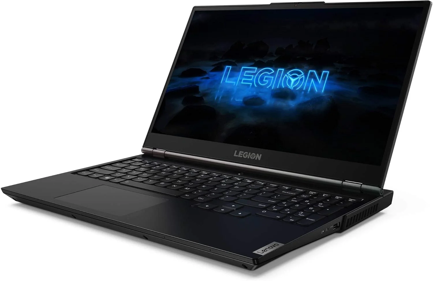 لپ تاپ لنوو Legion 5، نسل دهم پردازنده Intel Core I7-10750H، رم 8 گیگابایت، حافظه SSD 512 گیگابایت، کارت گرافیک NVIDIA GeForce GTX 1660Ti، ویندوز 10، رنگ مشکی