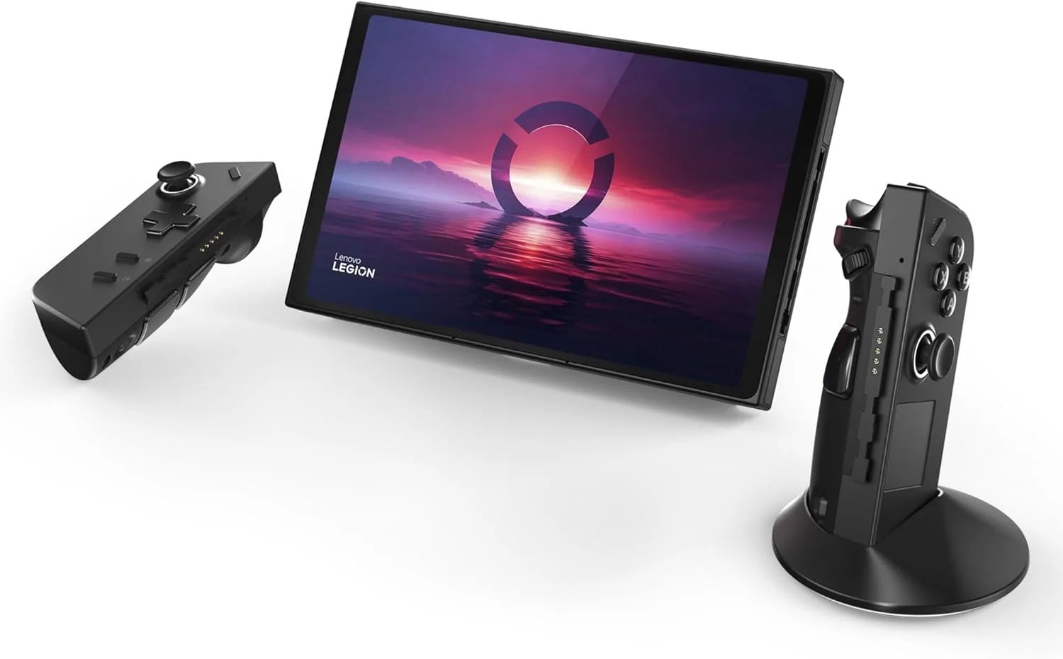 کنسول بازی لنوو Legion Go با صفحه نمایش لمسی 8.8 اینچی QHD گوریلا گلس | پردازنده AMD Ryzen Z1 Extreme با 8 هسته و 16 گیگابایت رم، 1 ترابایت SSD | کیف حمل، داک ریموت | ویندوز 11 هوم، مشکی سایه