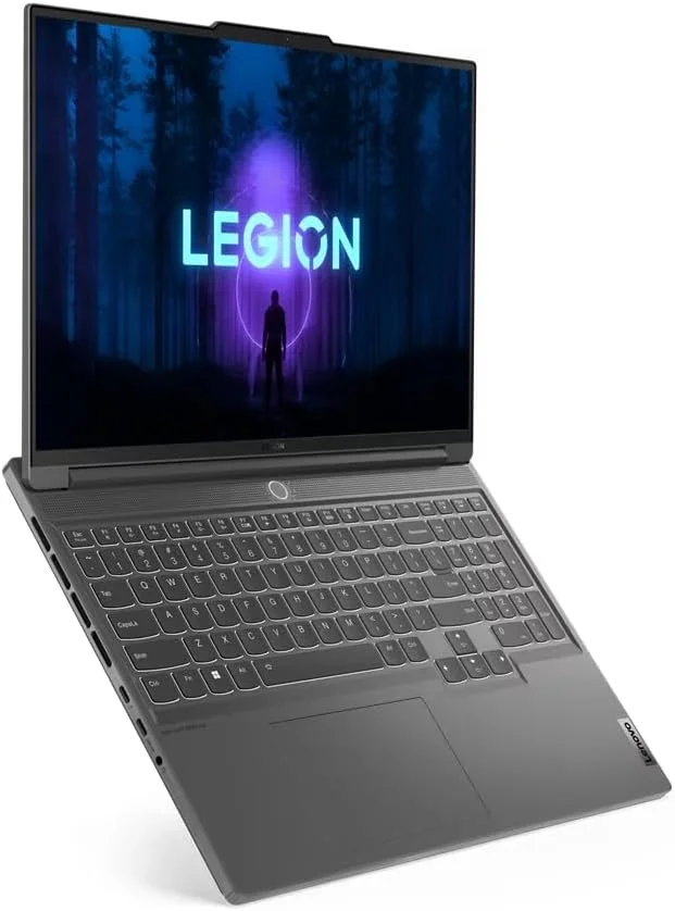 لپ تاپ لنوو Legion Slim 7 16IRH8، صفحه نمایش 16 اینچی WQXGA با پوشش 100% sRGB، نرخ نوسازی 240 هرتز، پردازنده Intel I7-13700H، رم 16 گیگابایتی، حافظه SSD 1 ترابایتی، کارت گرافیک RTX 4060 8GB GDDR6، ویندوز 11، 2 سال گارانتی پرمیوم، رنگ Storm Grey - [82Y3001RAX]