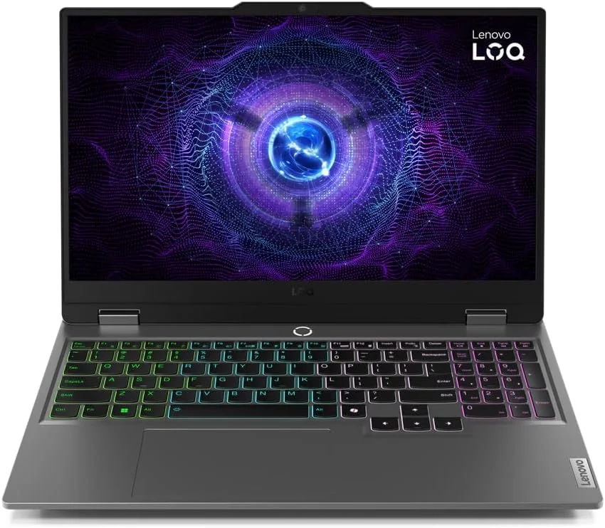 لپ تاپ گیمینگ Lenovo LOQ 15IRX9 - پردازنده 13 هسته ای Intel Core i7-13650HX، تراشه هوش مصنوعی: LA1، کارت گرافیک NVIDIA GeForce RTX 4050 6GB GDDR6، رم 16GB DDR5، حافظه SSD 1TB، صفحه نمایش 15.6 اینچی FHD (1920x1080) IPS 300nits 144Hz، خاکستری لونا