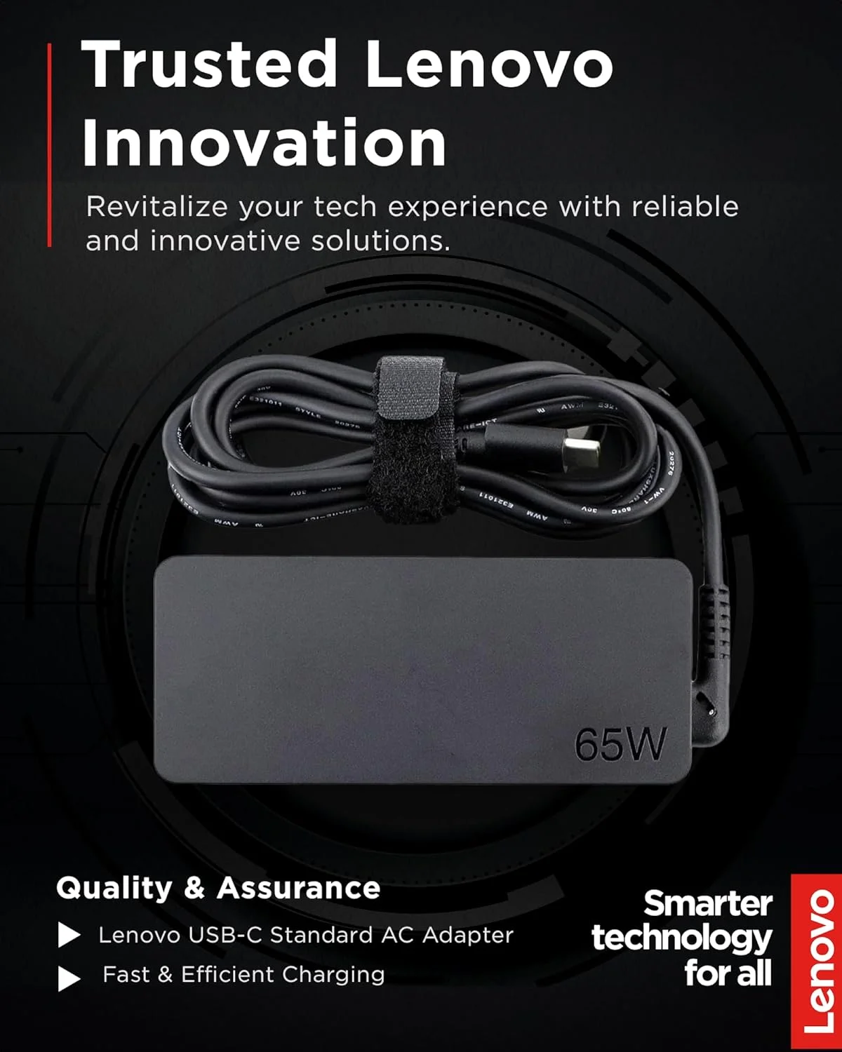 آداپتور برق 65 واتی USB-C لنوو (UL) - 65 وات - خروجی 5 ولت DC آداپتور برق 65 واتی USB-C لنوو (UL) - 65 وات - خروجی 5 ولت DC