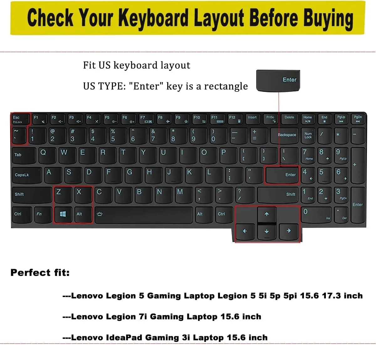 کاور سیلیکونی کیبورد RAYA برای لپ تاپ های گیمینگ 15.6 و 16 اینچی لنوو LOQ | Lenovo Legion 5i / Slim 5i / Pro 5i | Lenovo Legion 7i / Pro 7i | Legion 9 (مشکی)