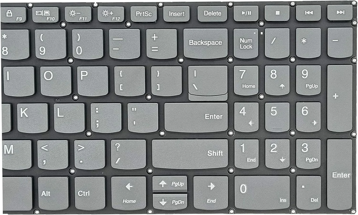 کیبورد جایگزین برای لپ تاپ های Lenovo ideapad 3-15IIL05 3-15ADA05 3-15ARE05 3-15IGL05، ideaPad 330s-15IKB 330s-15ARR و ideapad S340-15IWL S340-15API S340-15IIL، طرح بندی US