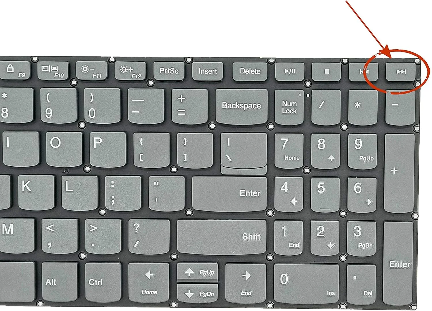 کیبورد جایگزین برای لپ تاپ های Lenovo ideapad 3-15IIL05 3-15ADA05 3-15ARE05 3-15IGL05، ideaPad 330s-15IKB 330s-15ARR و ideapad S340-15IWL S340-15API S340-15IIL، طرح بندی US