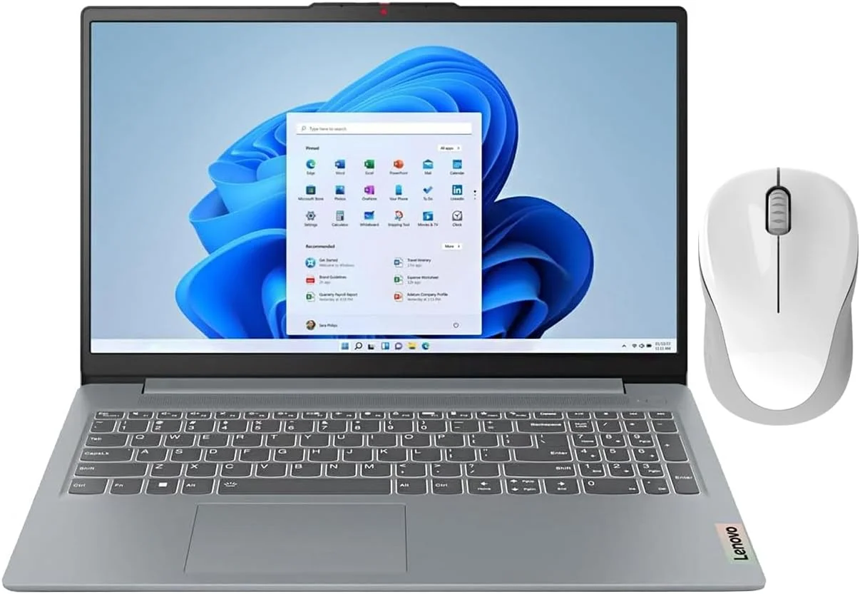 لپ تاپ لنوو IdeaPad Slim 3 15IRH8 با پردازنده i7-13620H، رم 16 گیگابایت، حافظه SSD 1 ترابایت، گرافیک SHARED، صفحه نمایش 15.6 اینچ FHD خاکستری قطبی و ویندوز 11 (بدون نور پس زمینه)