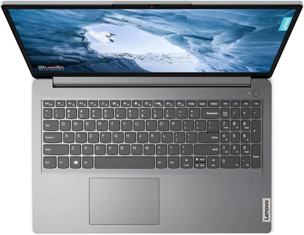 لپ تاپ لنوو IdeaPad 1 15AMN7 با صفحه نمایش 15.6 اینچی FHD IPS ضد تابش نور، پردازنده Ryzen 3 7320U، رم 8 گیگابایتی، SSD 512 گیگابایتی، گرافیک مجتمع Radeon 610M، صفحه کلید انگلیسی عربی، ویندوز 11، خاکستری ابری [82VG00T0AX]