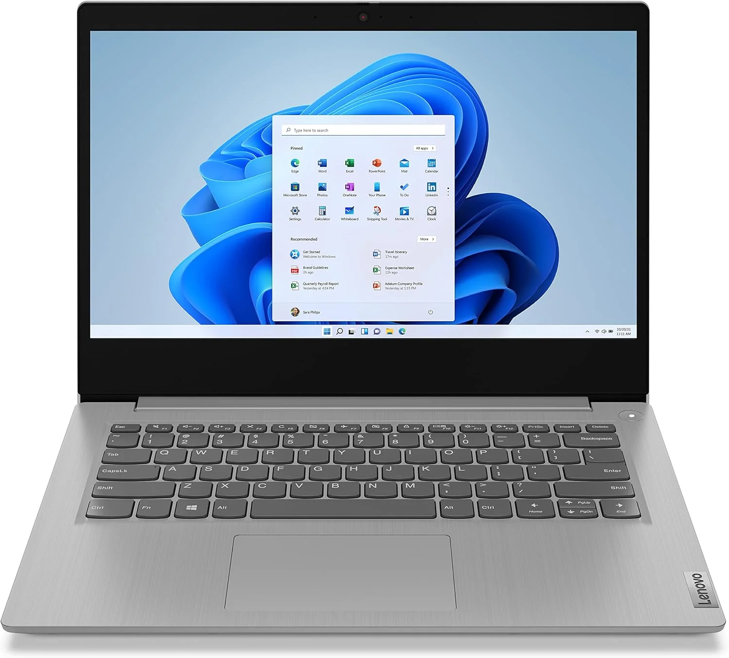 لپ تاپ روزمره بازسازی شده Lenovo IdeaPad 3 | پردازنده intel® Dual-Core™ i3-1115G4 | رم 8 گیگابایتی | حافظه SSD 128 گیگابایتی | صفحه نمایش 14 اینچی FHD غیر لمسی | ویندوز | خاکستری پلاتینی | (بازسازی شده)