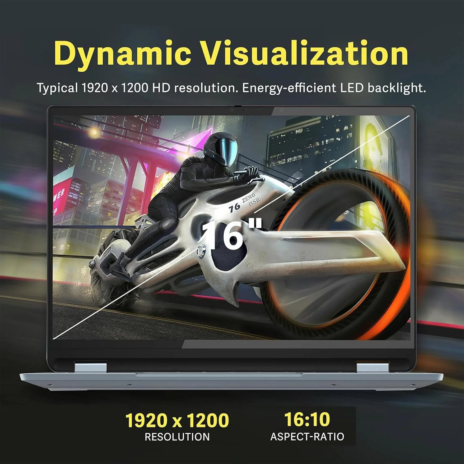 لپ تاپ لنوو IdeaPad 5، پردازنده 10 هسته ای Intel Core 7 150U، نمایشگر 16 اینچی WUXGA (1920x1200) IPS، لپ تاپ تجاری باریک، وب کم FHD، ویندوز 11 هوم، به همراه آفیس 365 (16 گیگابایت رم | 1 ترابایت PCIe SSD)