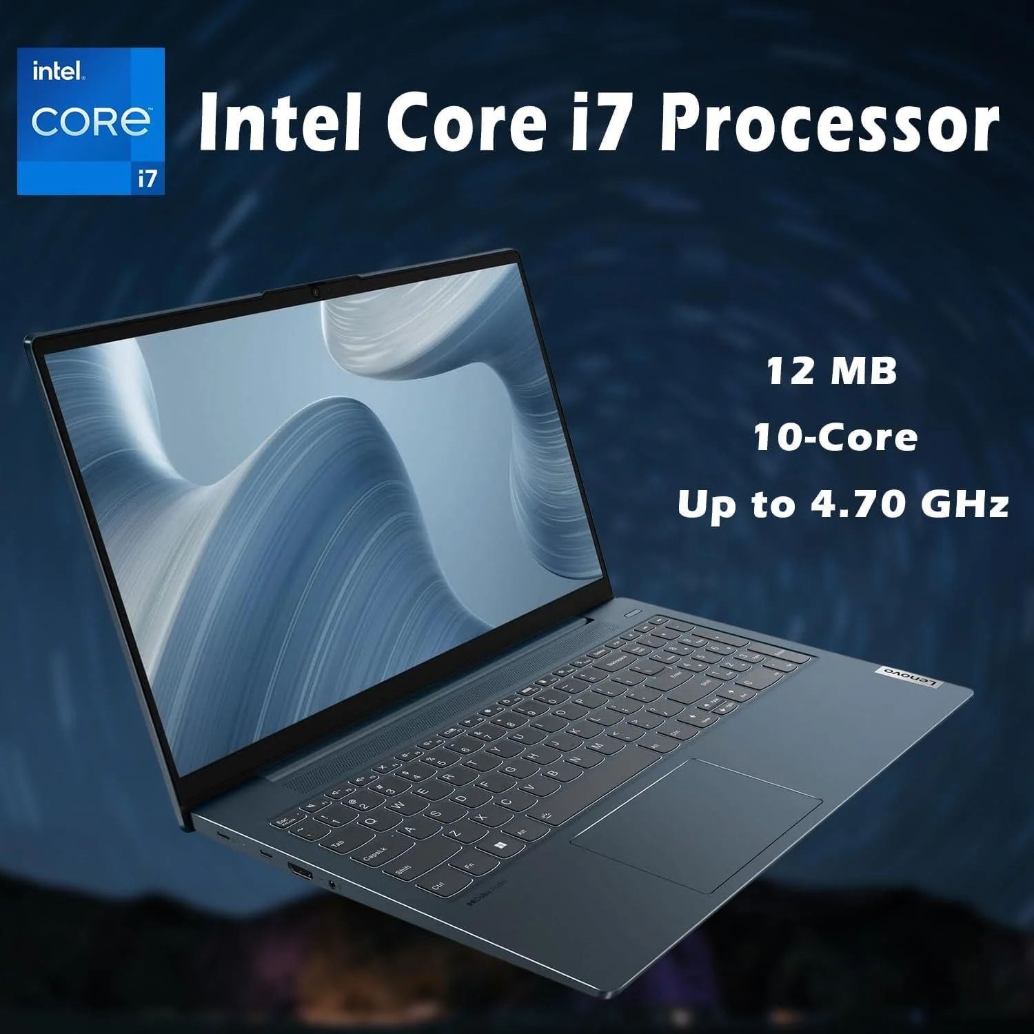لپ تاپ لنوو IdeaPad 5، پردازنده 10 هسته ای Intel Core 7 150U، نمایشگر 16 اینچی WUXGA (1920x1200) IPS، لپ تاپ تجاری باریک، وب کم FHD، ویندوز 11 هوم، به همراه آفیس 365 (16 گیگابایت رم | 1 ترابایت PCIe SSD)