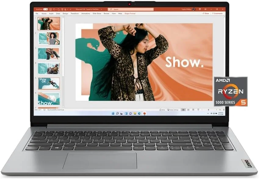 لپ تاپ لنوو IdeaPad 1 15ALC7 AMD Ryzen 5 5500U 2.1 GHz 6 هسته ای 4 GHz 15.6 اینچ 1920 x 1080 - DDR4 8GB 3200MHz RAM 512GB SSD AMD Radeon خاکستری Windows 11H لپ تاپ لنوو IdeaPad 1 15ALC7 AMD Ryzen 5 5500U 2.1 GHz 6 هسته ای 4 GHz 15.6 اینچ 1920 x 1080 - DDR4 8GB 3200MHz RAM 512GB SSD AMD Radeon خاکستری Windows 11H