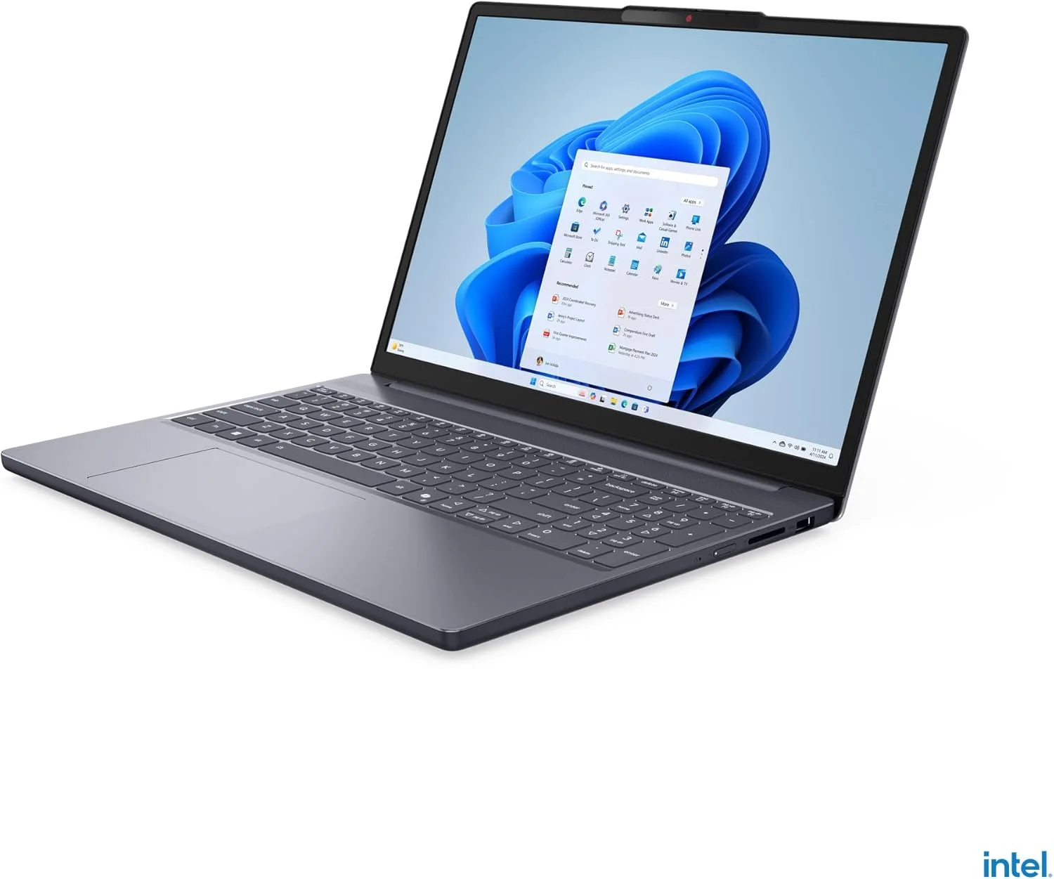 لپ تاپ باریک لنوو IdeaPad Slim 3 15IRH10 (خاکستری لونا) | پردازنده Intel Core i5-13420H | رم 16 گیگابایت | حافظه SSD 512 گیگابایت | صفحه نمایش 15.3 اینچ WUXGA | ویندوز 11 [83K100GDAX]