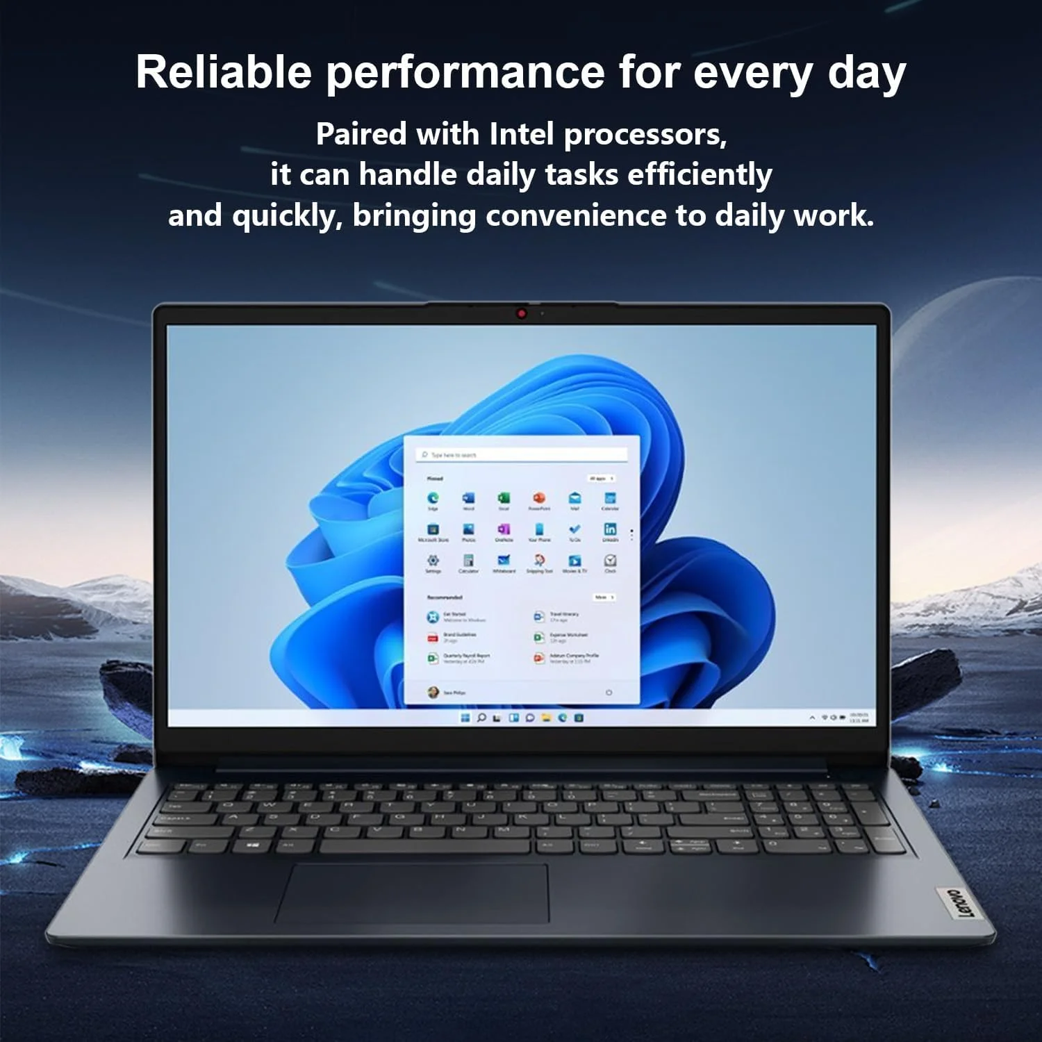 لپ تاپ Lenovo IdeaPad 1i، صفحه نمایش لمسی 15.6 اینچی FHD، پردازنده Intel Core i5-1235U، رم 16 گیگابایتی، SSD 512 گیگابایتی، وب کم، HDMI، Wi-Fi 6، ویندوز 11 هوم، آبی لپ تاپ Lenovo IdeaPad 1i، صفحه نمایش لمسی 15.6 اینچی FHD، پردازنده Intel Core i5-1235U، رم 16 گیگابایتی، SSD 512 گیگابایتی، وب کم، HDMI، Wi-Fi 6، ویندوز 11 هوم، آبی