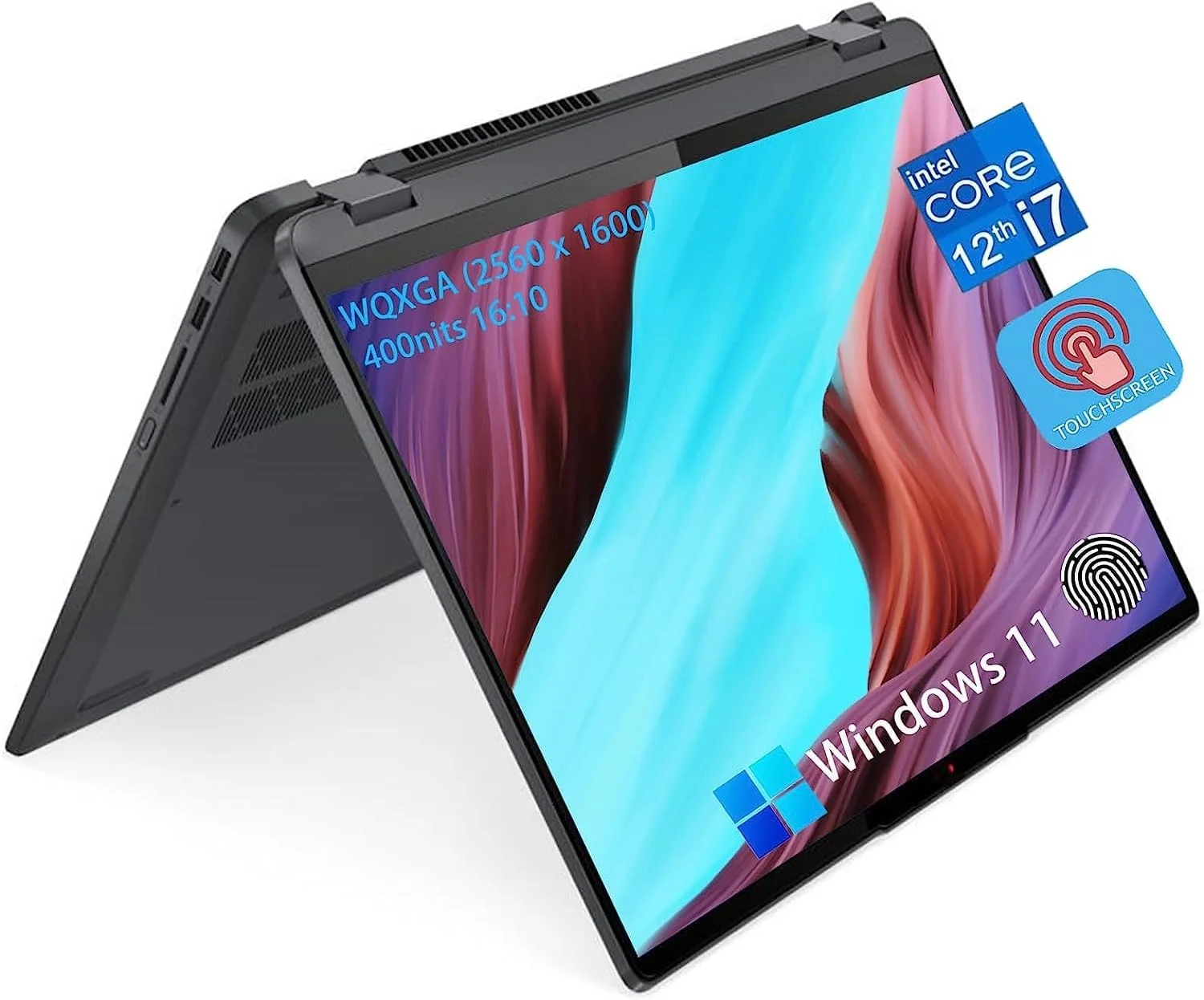 جدیدترین لپ تاپ 2 در 1 لنوو IdeaPad Flex 5 مدل 2023، صفحه نمایش لمسی 16 اینچی 2.5K WQXGA، پردازنده Intel Core i7-1255U، رم 16 گیگابایتی DDR4، حافظه SSD 2 ترابایتی، گرافیک Intel Iris Xe، وب کم، Wi-Fi 6، ویندوز 11 هوم