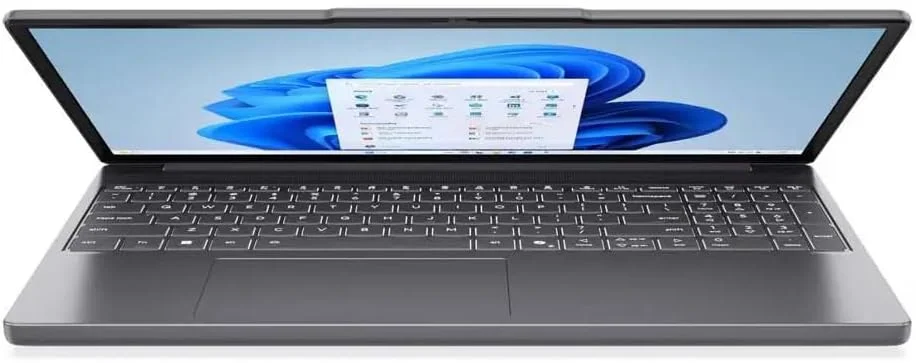 لپ تاپ لنوو IdeaPad Slim 3 15IRH10، پردازنده Intel Core i5-13420H، رم 8 گیگابایت، حافظه SSD 512 گیگابایت، صفحه نمایش 15.3 اینچ WUXGA IPS 60 هرتز، گرافیک Intel UHD، کیبورد انگلیسی بدون نور پس زمینه، ویندوز 11 پرو، خاکستری لونا