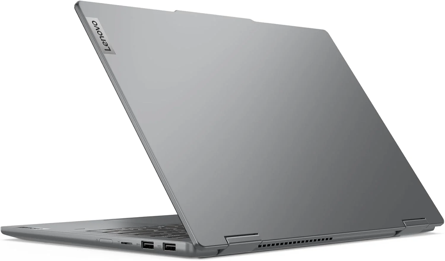لپ تاپ 2 در 1 لنوو IdeaPad 5 14IRU9 با صفحه نمایش لمسی 14 اینچی WUXGA OLED، پردازنده Core 7 150U، رم 16 گیگابایتی، SSD 512 گیگابایتی، گرافیک یکپارچه اینتل، کیبورد با نور پس زمینه انگلیسی-عربی، ویندوز 11، خاکستری لونا + قلم [83DT006TAX]
