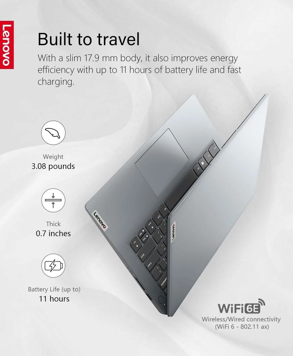 لپ تاپ لنوو IdeaPad 3، صفحه نمایش 17.3 اینچی FHD IPS، پردازنده AMD Ryzen 5 5625U (بهتر از i7-1255U)، Wi-Fi 6، حسگر اثر انگشت، عمر باتری طولانی، ویندوز 11 (16 گیگابایت رم | 1 ترابایت PCIe SSD) لپ تاپ لنوو IdeaPad 3، صفحه نمایش 17.3 اینچی FHD IPS، پردازنده AMD Ryzen 5 5625U (بهتر از i7-1255U)، Wi-Fi 6، حسگر اثر انگشت، عمر باتری طولانی، ویندوز 11 (16 گیگابایت رم | 1 ترابایت PCIe SSD)