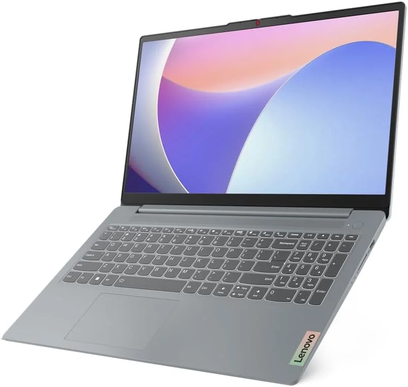 لپ تاپ لنوو IdeaPad Slim 3، پردازنده Intel Core i3-1305U نسل سیزدهم، 8 گیگابایت رم، 256 گیگابایت SSD، صفحه نمایش 15.6 اینچی FHD، گرافیک یکپارچه، کیبورد عربی، DOS، خاکستری قطبی