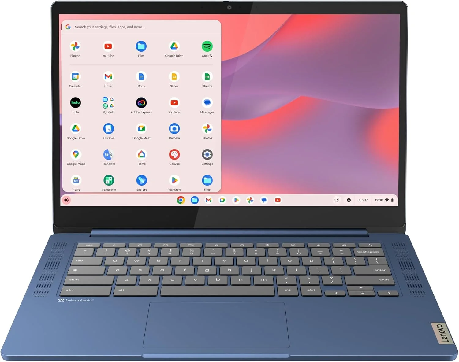 لپ تاپ سبک وزن Lenovo IdeaPad Slim 3 Chromebook - 2024 - بلندگوهای Waves MaxxAudio® - صفحه نمایش 14 اینچی HD - دوربین HD 720p - حافظه 4 گیگابایتی - حافظه 64 گیگابایتی - MediaTek Kompanio 520 - آبی تیره لپ تاپ سبک وزن Lenovo IdeaPad Slim 3 Chromebook - 2024 - بلندگوهای Waves MaxxAudio® - صفحه نمایش 14 اینچی HD - دوربین HD 720p - حافظه 4 گیگابایتی - حافظه 64 گیگابایتی - MediaTek Kompanio 520 - آبی تیره