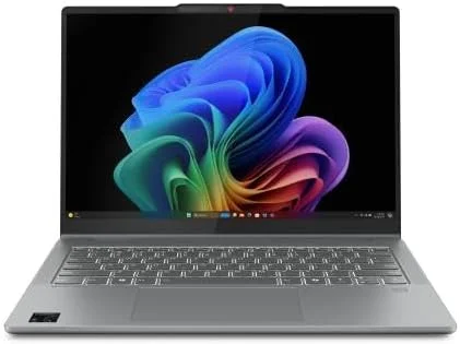 لپ تاپ 2 در 1 لنوو Ideapad 5X با صفحه نمایش لمسی 14 اینچی WUXGA OLED، پردازنده Qualcomm Snapdragon X Plus، رم 16 گیگابایتی، حافظه SSD 1 ترابایتی، رنگ خاکستری Luna