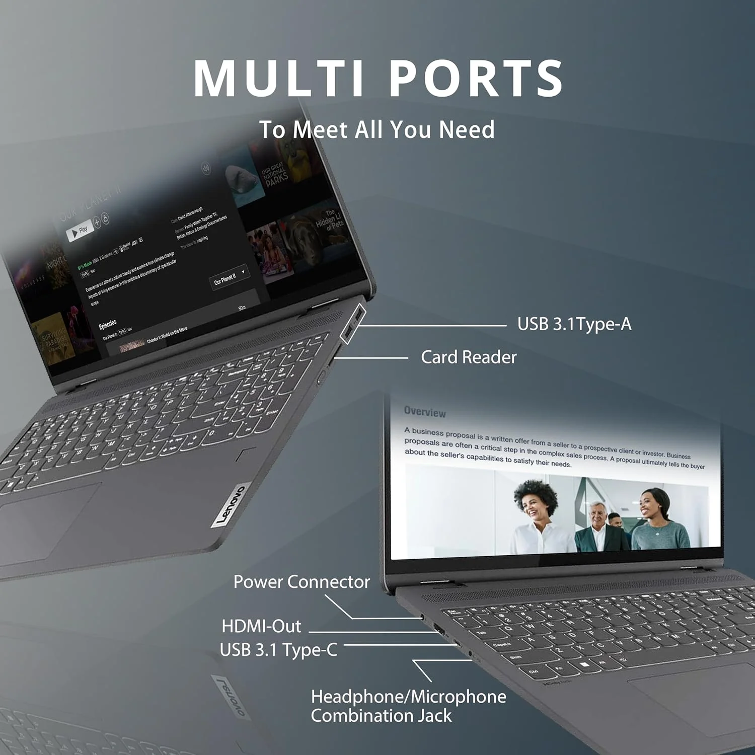 لپ تاپ لمسی 2 در 1 لنوو IdeaPad Flex 5 با صفحه نمایش 16 اینچی 2.5K IPS، پردازنده Intel Core i7-1255U، رم 16 گیگابایتی، حافظه SSD 1 ترابایتی، کیبورد با نور پس زمینه، حسگر اثر انگشت، ویندوز 11 پرو، خاکستری طوفانی، کارت USB هات فیس 32 گیگابایتی، خاکستری لپ تاپ لمسی 2 در 1 لنوو IdeaPad Flex 5 با صفحه نمایش 16 اینچی 2.5K IPS، پردازنده Intel Core i7-1255U، رم 16 گیگابایتی، حافظه SSD 1 ترابایتی، کیبورد با نور پس زمینه، حسگر اثر انگشت، ویندوز 11 پرو، خاکستری طوفانی، کارت USB هات فیس 32 گیگابایتی، خاکستری